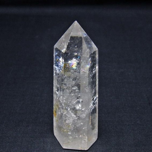水晶 六角柱 ポイント 置物 一点物 142-11011