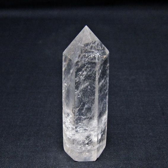 水晶 六角柱 ポイント 置物 一点物 142-11014