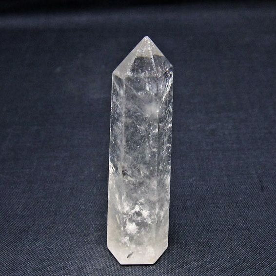 水晶 六角柱 ポイント 置物 一点物 142-11015