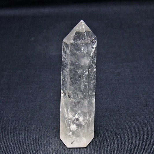 水晶 六角柱 ポイント 置物 一点物 142-11015