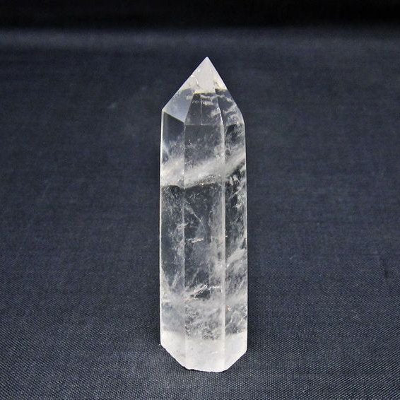 水晶 六角柱 ポイント 置物 一点物 142-11016