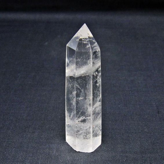水晶 六角柱 ポイント 置物 一点物 142-11016