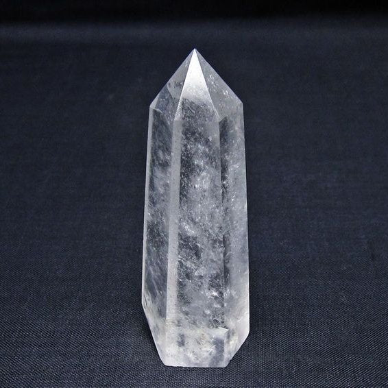 水晶 六角柱 ポイント 置物 一点物 142-11017