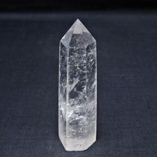 水晶 六角柱 ポイント 置物 一点物 142-11018