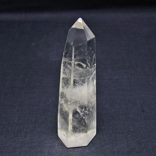 水晶 六角柱 ポイント 置物 一点物 142-11021