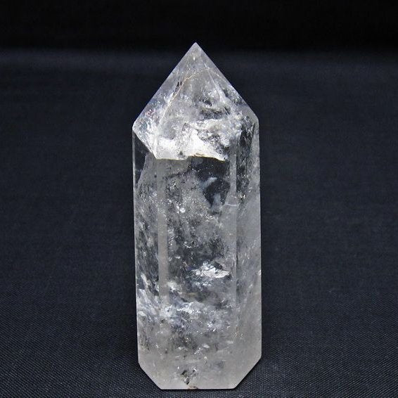 水晶 六角柱 ポイント 置物 一点物 142-11022
