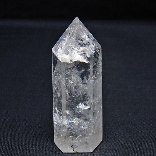 水晶 六角柱 ポイント 置物 一点物 142-11022