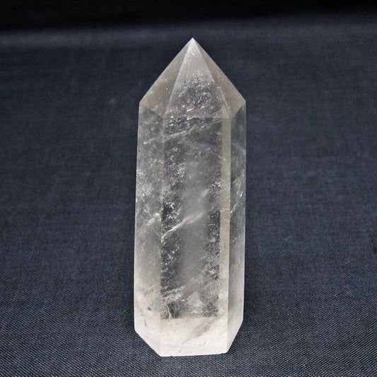 水晶 六角柱 ポイント 置物 一点物 142-11023