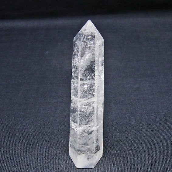水晶 六角柱 ポイント 置物 一点物 142-11025