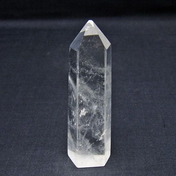 水晶 六角柱 ポイント 置物 一点物 142-11026
