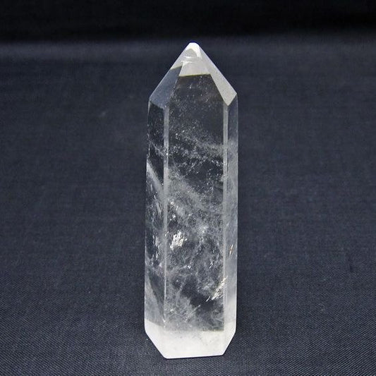 水晶 六角柱 ポイント 置物 一点物 142-11026