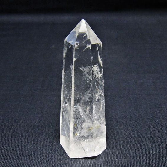 水晶 六角柱 ポイント 置物 一点物 142-11032