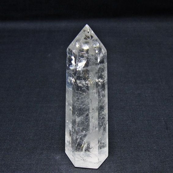 水晶 六角柱 ポイント 置物 一点物 142-11033