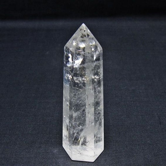 水晶 六角柱 ポイント 置物 一点物 142-11033
