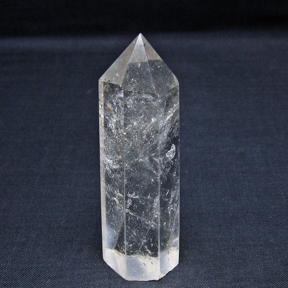 水晶 六角柱 ポイント 置物 一点物 142-11034