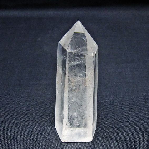水晶 六角柱 ポイント 置物 一点物 142-11035