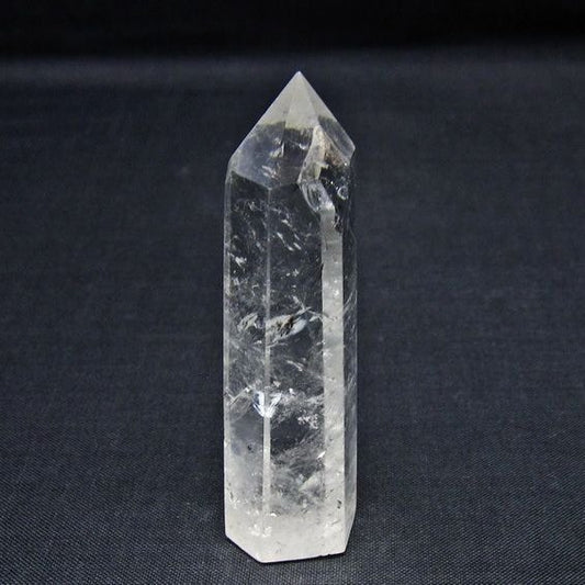 水晶 六角柱 ポイント 置物 一点物 142-11038