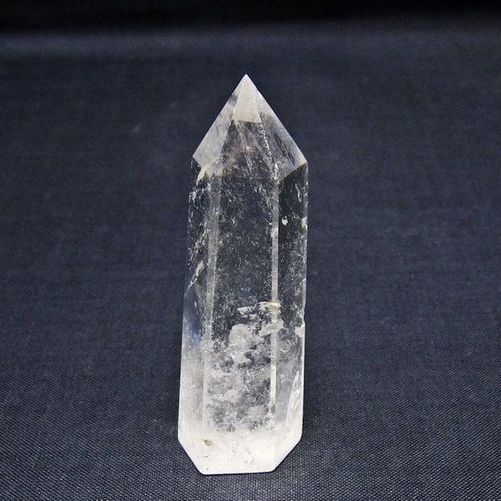 水晶 六角柱 ポイント 置物 一点物 142-11041