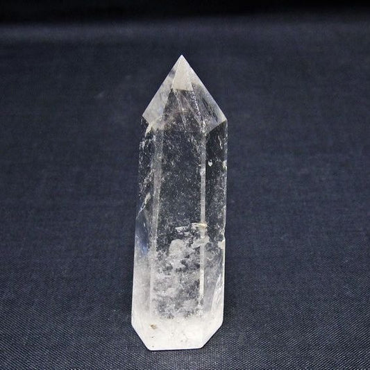 水晶 六角柱 ポイント 置物 一点物 142-11041