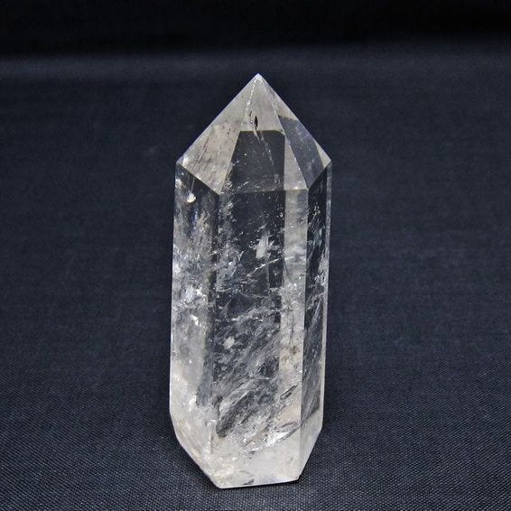 水晶 六角柱 ポイント 置物 一点物 142-11042