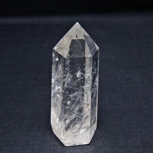 水晶 六角柱 ポイント 置物 一点物 142-11042