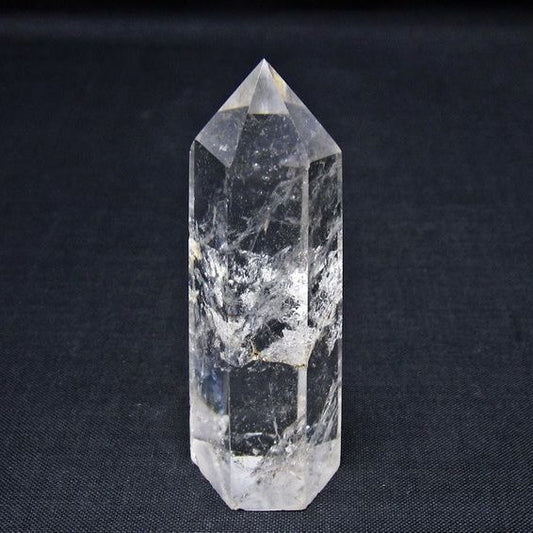 水晶 六角柱 ポイント 置物 一点物 142-11044