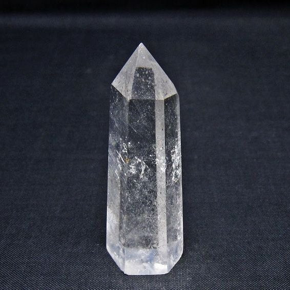 水晶 六角柱 ポイント 置物 一点物 142-11053