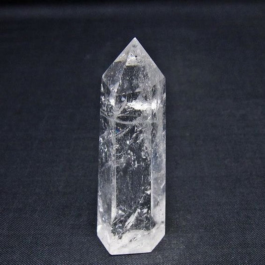 水晶 六角柱 ポイント 置物 一点物 142-11054