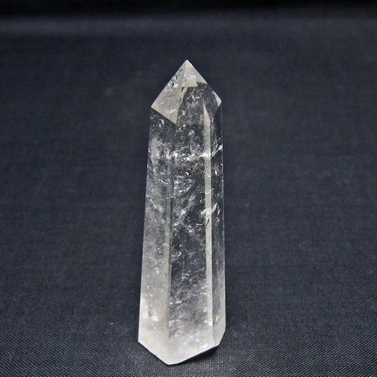 水晶 六角柱 ポイント 置物 一点物 142-11055