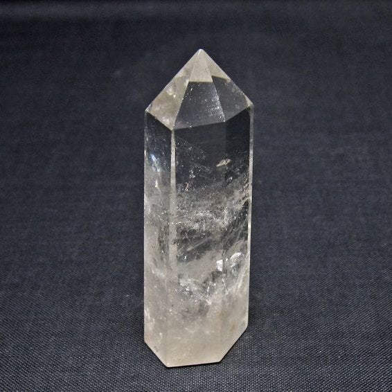 水晶 六角柱 ポイント 置物 一点物 142-11056