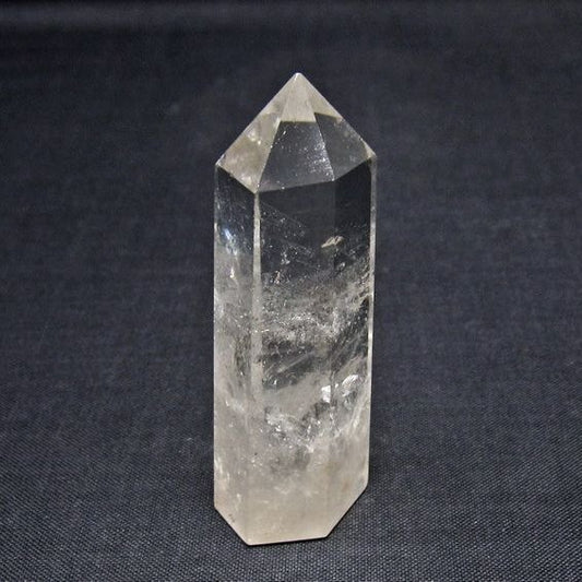 水晶 六角柱 ポイント 置物 一点物 142-11056