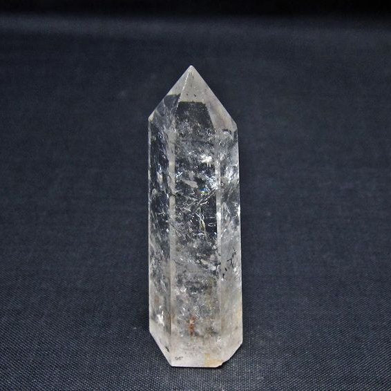 水晶 六角柱 ポイント 置物 一点物 142-11057