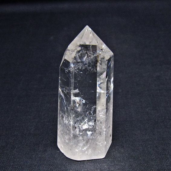 水晶 六角柱 ポイント 置物 一点物 142-11059