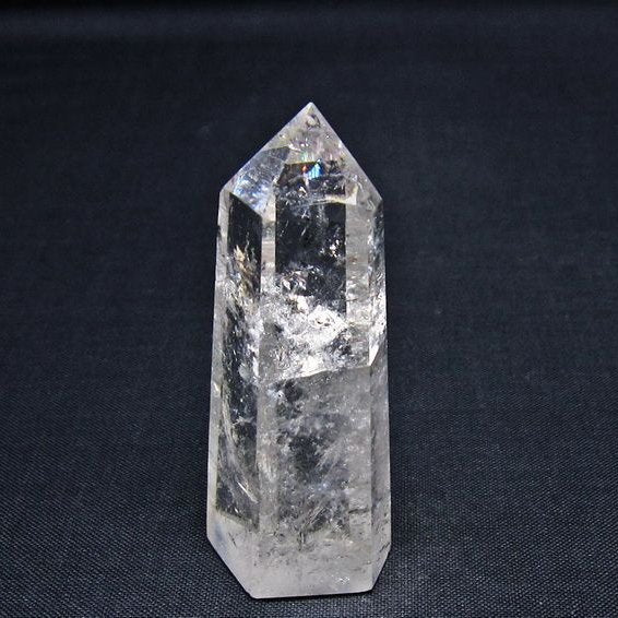 水晶 六角柱 ポイント 置物 一点物 142-11061