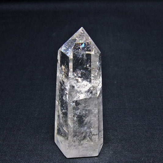 水晶 六角柱 ポイント 置物 一点物 142-11061