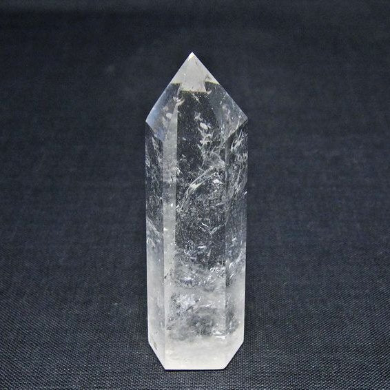 水晶 六角柱 ポイント 置物 一点物 142-11064