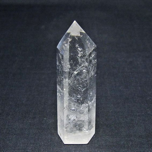 水晶 六角柱 ポイント 置物 一点物 142-11064