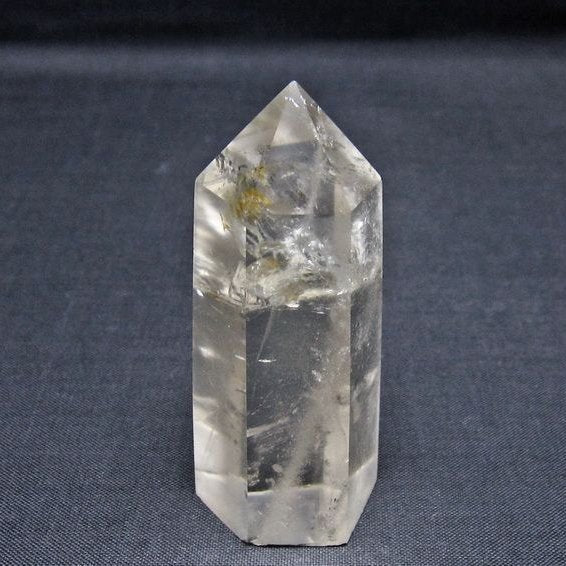 水晶 六角柱 ポイント 置物 一点物 142-11070