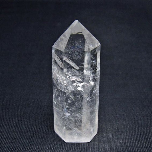 水晶 六角柱 ポイント 置物 一点物 142-11071