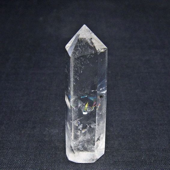 水晶 六角柱 ポイント 置物 一点物 142-11073
