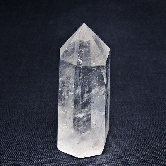 水晶 六角柱 ポイント 置物 一点物 142-11075