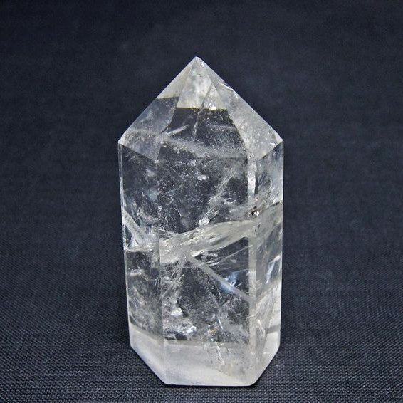 水晶 六角柱 ポイント 置物 一点物 142-11076