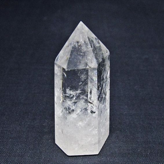 水晶 六角柱 ポイント 置物 一点物 142-11079