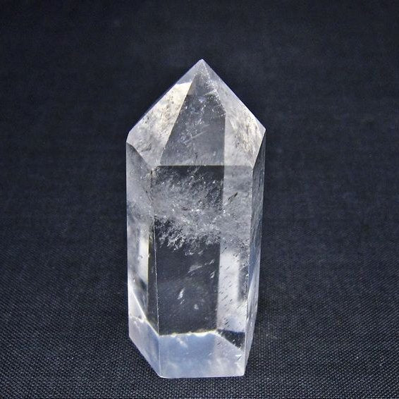 水晶 六角柱 ポイント 置物 一点物 142-11082