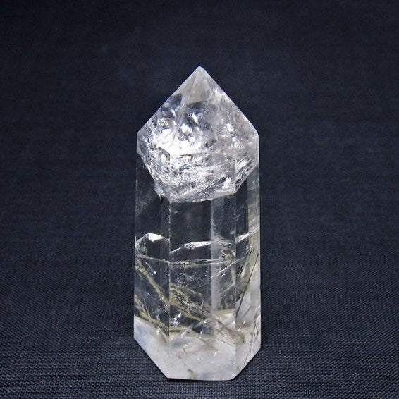 水晶 六角柱 ポイント 置物 一点物 142-11087