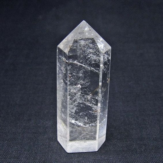 水晶 六角柱 ポイント 置物 一点物 142-11090