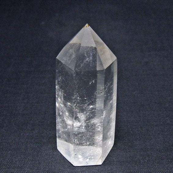 水晶 六角柱 ポイント 置物 一点物 142-11091