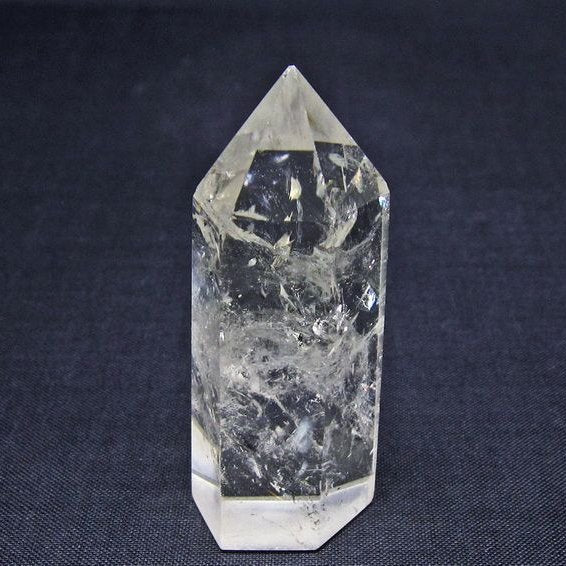 水晶 六角柱 ポイント 置物 一点物 142-11092