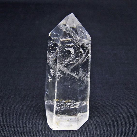 水晶 六角柱 ポイント 置物 一点物 142-11101