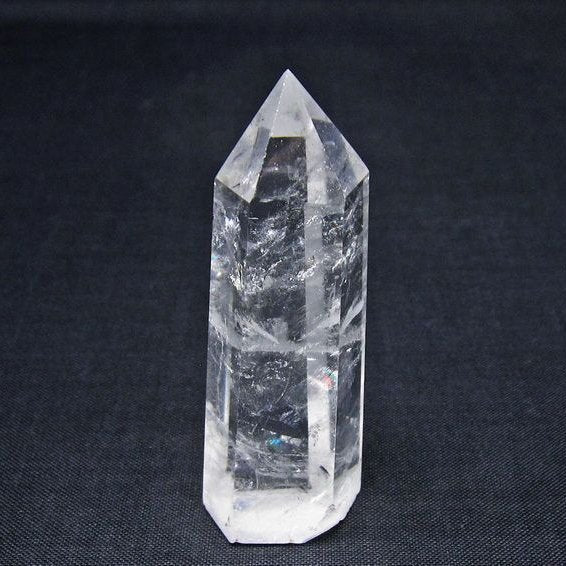 水晶 六角柱 ポイント 置物 一点物 142-11105
